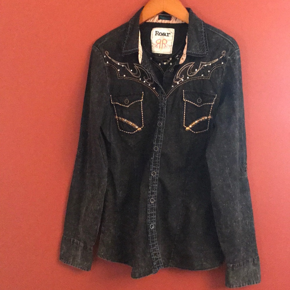 Roar button down shirt